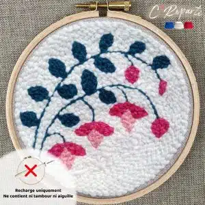 recharge punch needle fuchsias c'reparti