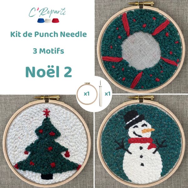 kit punch needle noel