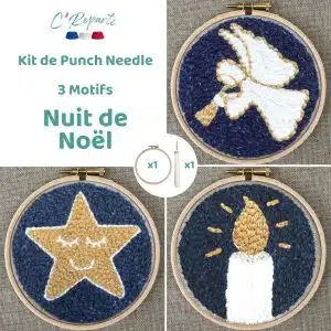 Punch Needle nuit de Noel