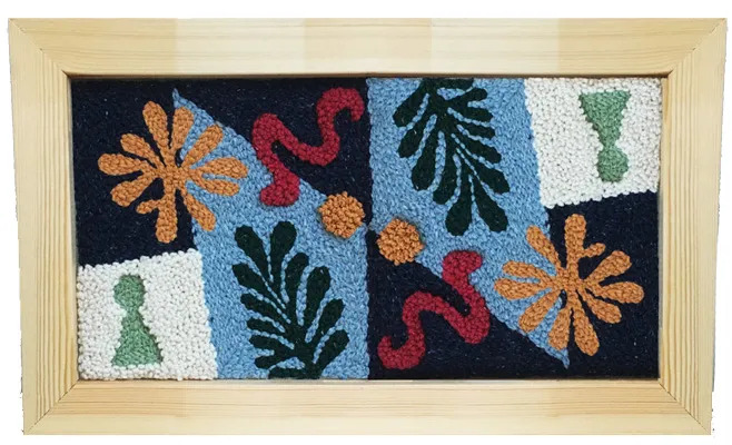 déco tableau punch needle