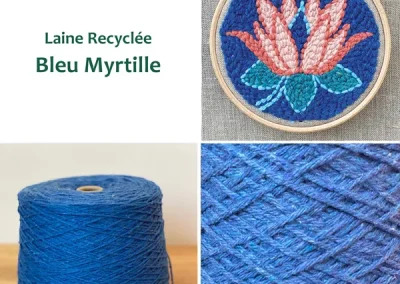 laine c reparti recyclée made in france bleu