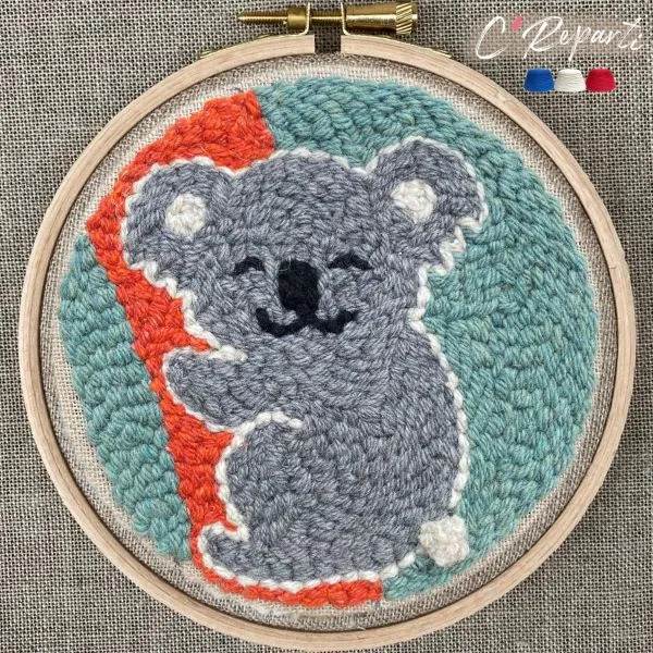 Kit Punch Needle 1 Motif Kalinoa le Koala