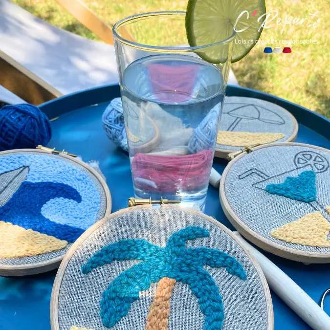 Kit Punch Needle 3 Motifs Eté 2 – Image 6