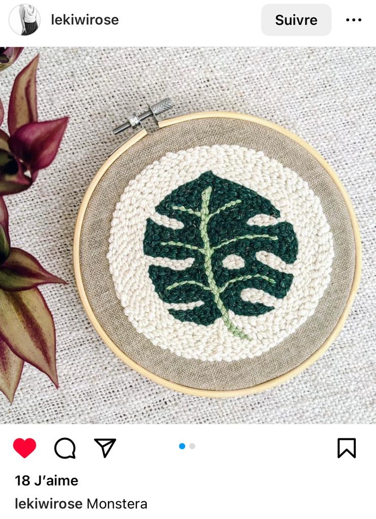 punch needle adultes montagnes