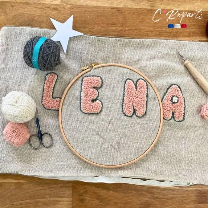 Box coussin Punch Needle Alphabet personnalisé – Image 8