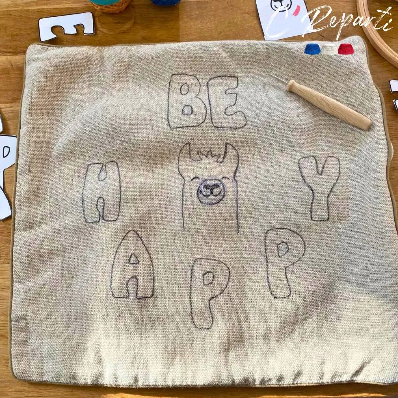 Box coussin Punch Needle Alphabet personnalisé – Image 9