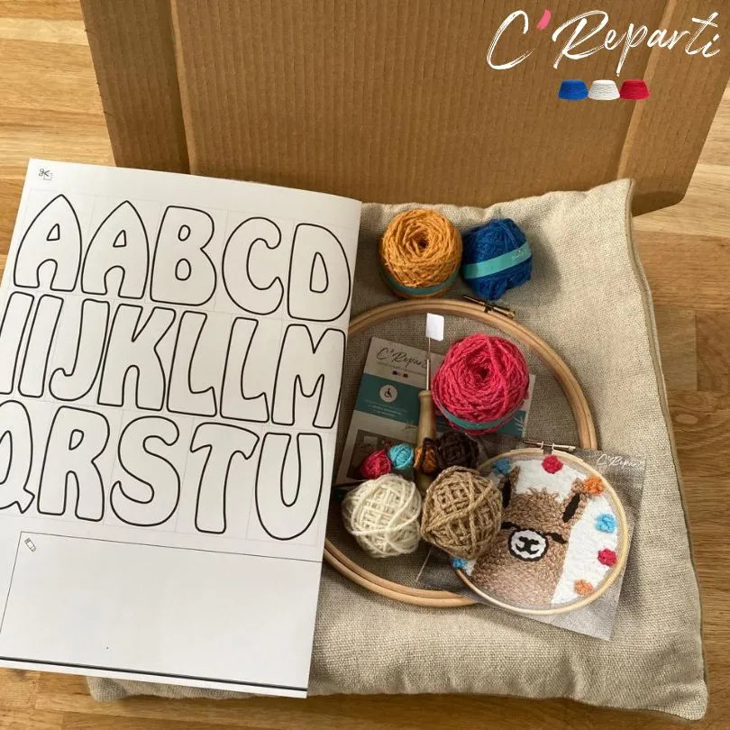 Box coussin Punch Needle Alphabet personnalisé – Image 13