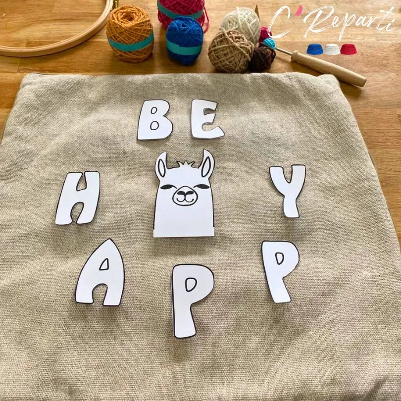 Box coussin Punch Needle Alphabet personnalisé – Image 12