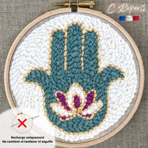 punch needle main lotus