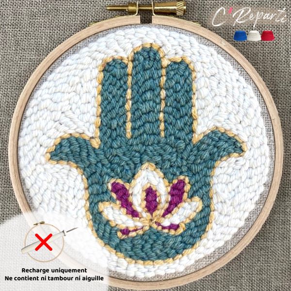 punch needle main lotus