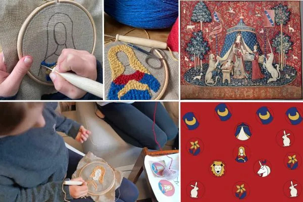 Atelier dame à la licorne 2 Atelier punch needle CM1