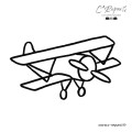 Design avion punch needle débutant