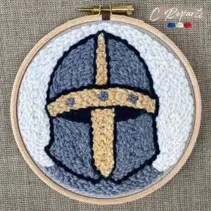 Kit Punch Needle 1 Motif Chevalier