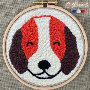 Kit Punch Needle 1 Motif Chiot