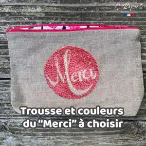 Kit punch needle Trousse GM "Merci" personnalisée