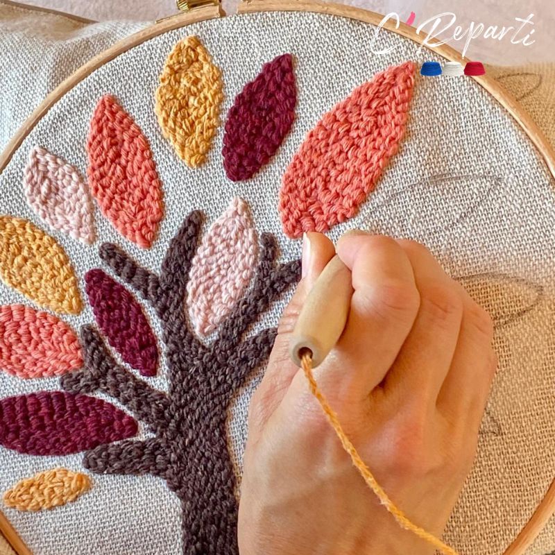 Box coussin Punch Needle personnalisé Arbre – Image 4