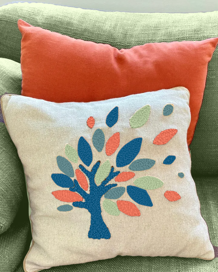 Box coussin Punch Needle personnalisé Arbre – Image 10