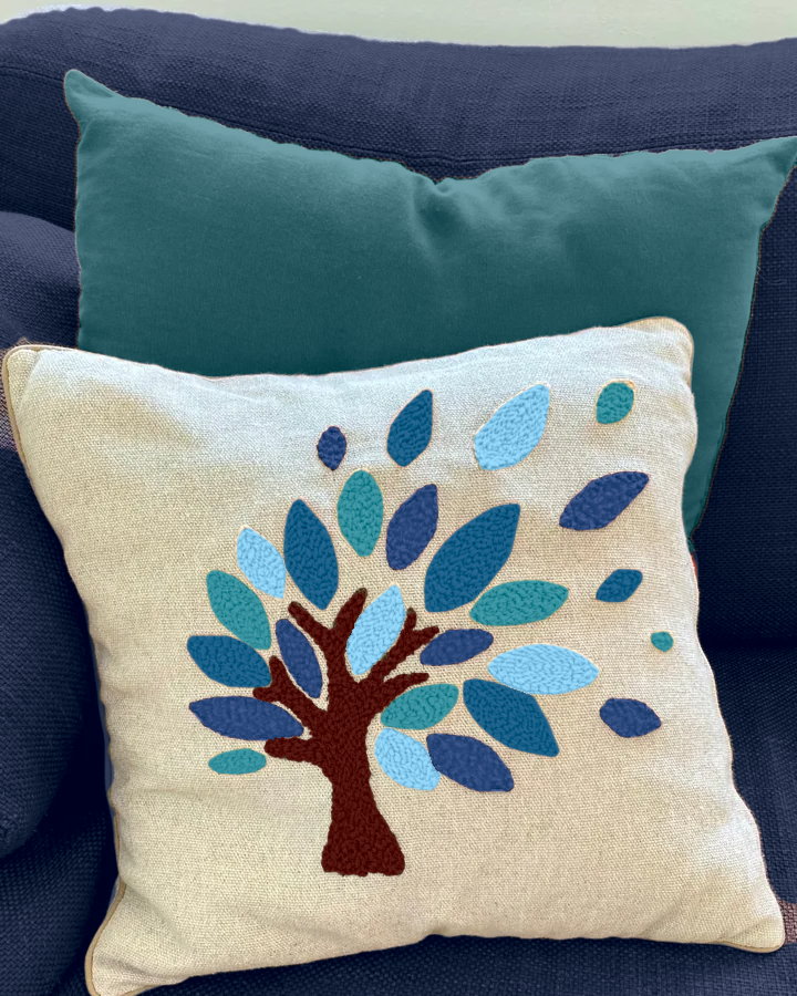 Box coussin Punch Needle personnalisé Arbre – Image 7